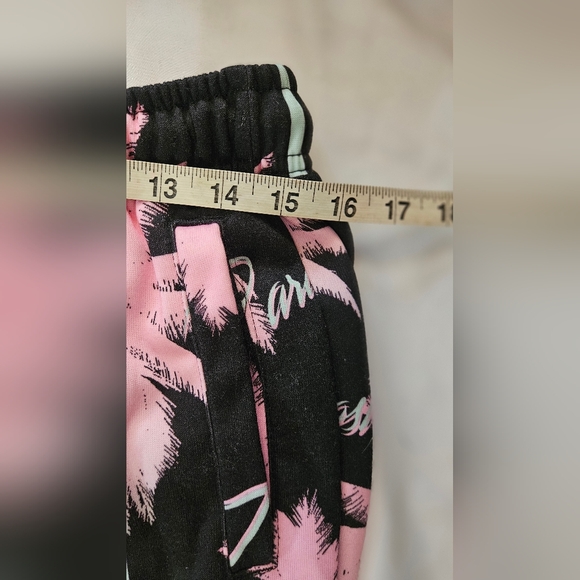 Conspriacy By Wesc Unisex Black And Pink Palm Tree Design Sweatsuit Size M/L - Picture 7 of 16